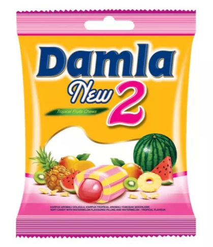 Tayas Damla New2 ovocné bonbóny 90g