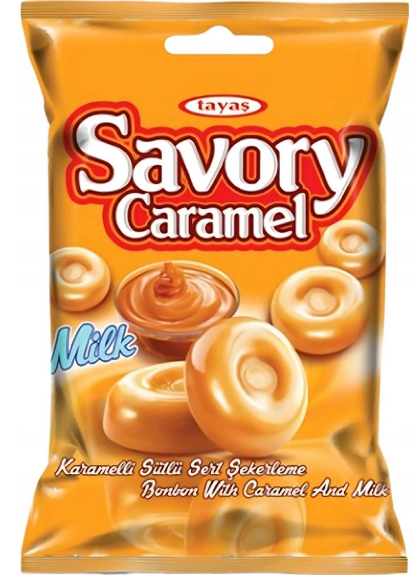 Tayas Savory Caramel tvrdé bonbóny 90g