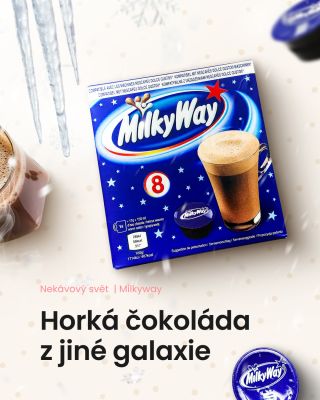 🔥 Milky Way – hvězdná čokoláda v šálku 🌌 ✨ Jemná mléčná čokoláda. ☁ Krémová textura jako obláček. 🚀 Stačí kapsle Dolce...
