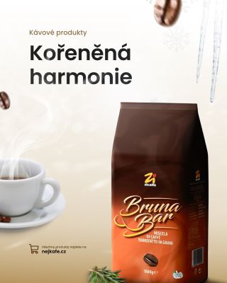 ☕🇮🇹 Zicaffè Bruna Bar. Káva ve stylu pravého italského baru. 🔥 Výrazná chuť. 💪 Plné tělo. 🍫 Směs Arabiky a Robusty s...