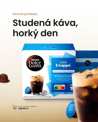 ☕ NESCAFÉ Dolce Gusto Iced Frappé v kapslích přináší osvěžující kávu s jemnou cremou a lehce nasládlým profilem. 🥛 Stačí...