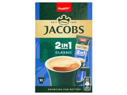 Jacobs Original 2v1 Instantní káva 10 x 12,4g