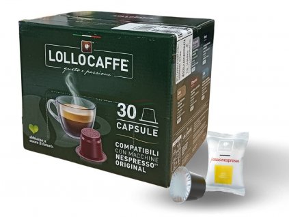 kavove kapsle lollo caffe oro espresso do nespresso 30 kusu