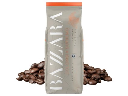 bazzara colombia supremo zrnkova kava 1kg