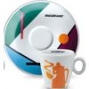 hausbrandt re design salek podsalek set cappuccino oranzový 120ml nejkafe cz