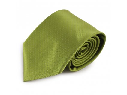 Zelená mikrovláknová kravata s decentním vzorkem