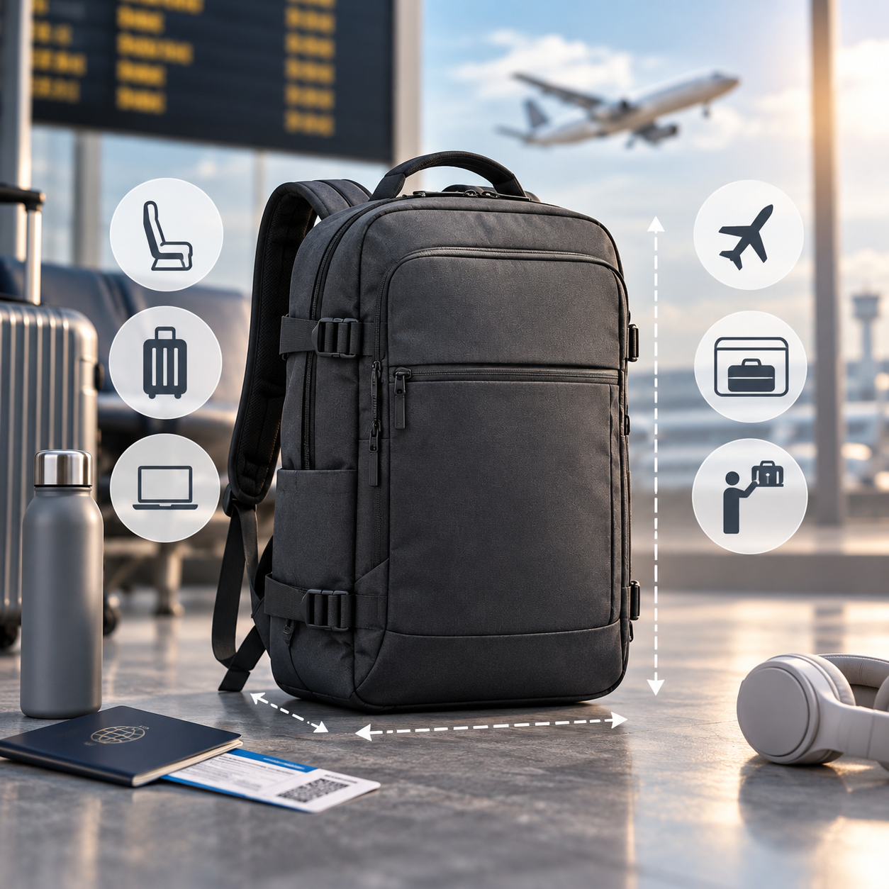 Nejlepší batoh do letadla 2026 - srovnání podle aerolinek