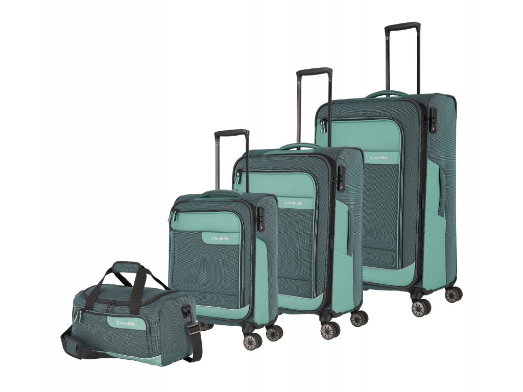 Travelite Cestovní set 4ks Viia 92840-80 218 L zelená