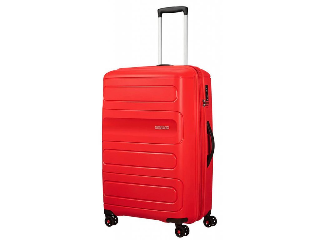 期間限定キャンペーン American Tourister Wheel Tourister Hand Sunside Luggage，  Suitcase Sunset American Red， 77cm 77 Expandable cm