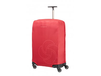 175285 2 obal samsonite na kufr m cervena