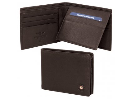 am133 portafoglio in pelle carte di credito con divisorio moro marrone 1024x1024