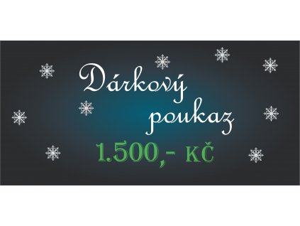 Dárková poukázka 1500