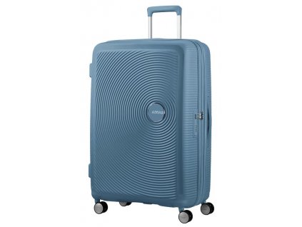 American Tourister SOUNDBOX SPINNER 77 EXP Stone Blue