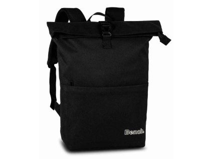 Černý batoh Bench Solid roll-top - 64237-0100 - hlavní obrázek