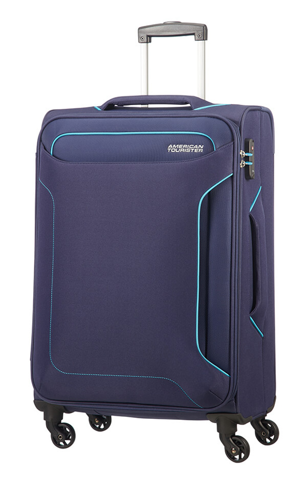 Cestovní kufr American Tourister Holiday Heat 4w M 50G005-41 66 L modrá