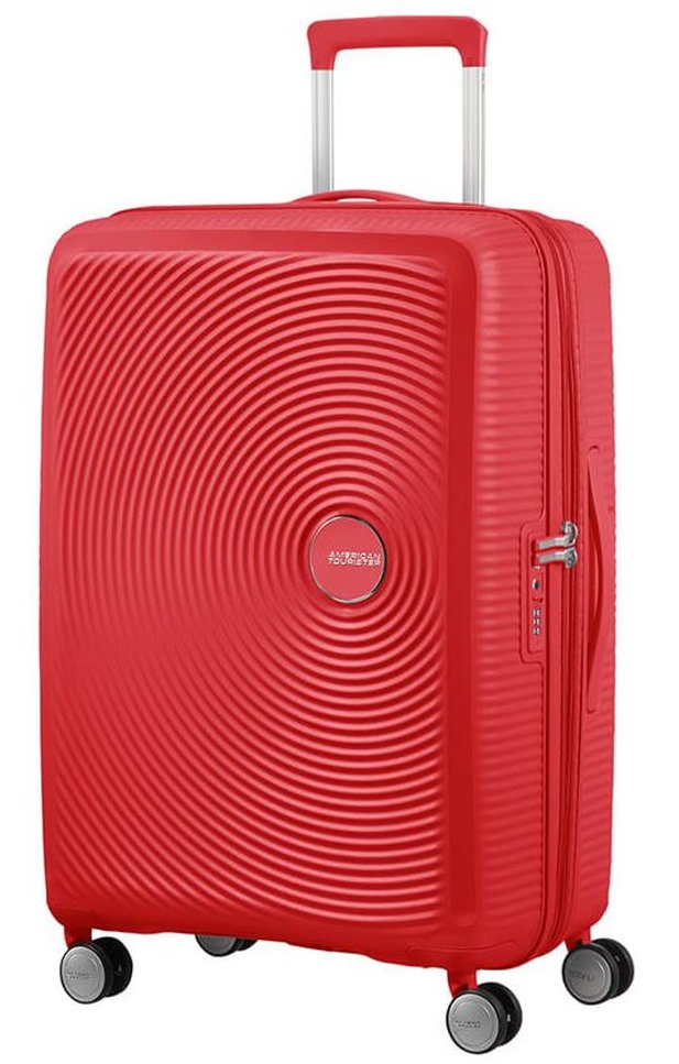 Cestovní kufr American Tourister Sound Box M EXP 32G002-10 71 L červená