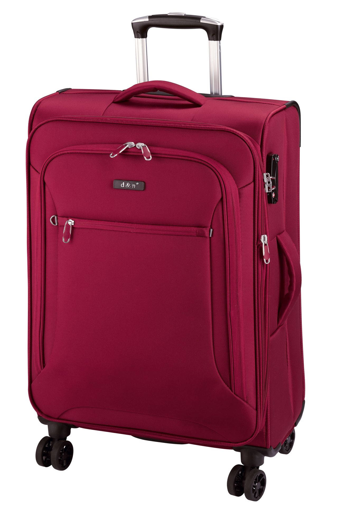 Cestovní kufr d&n L 6474-12 92 L červená