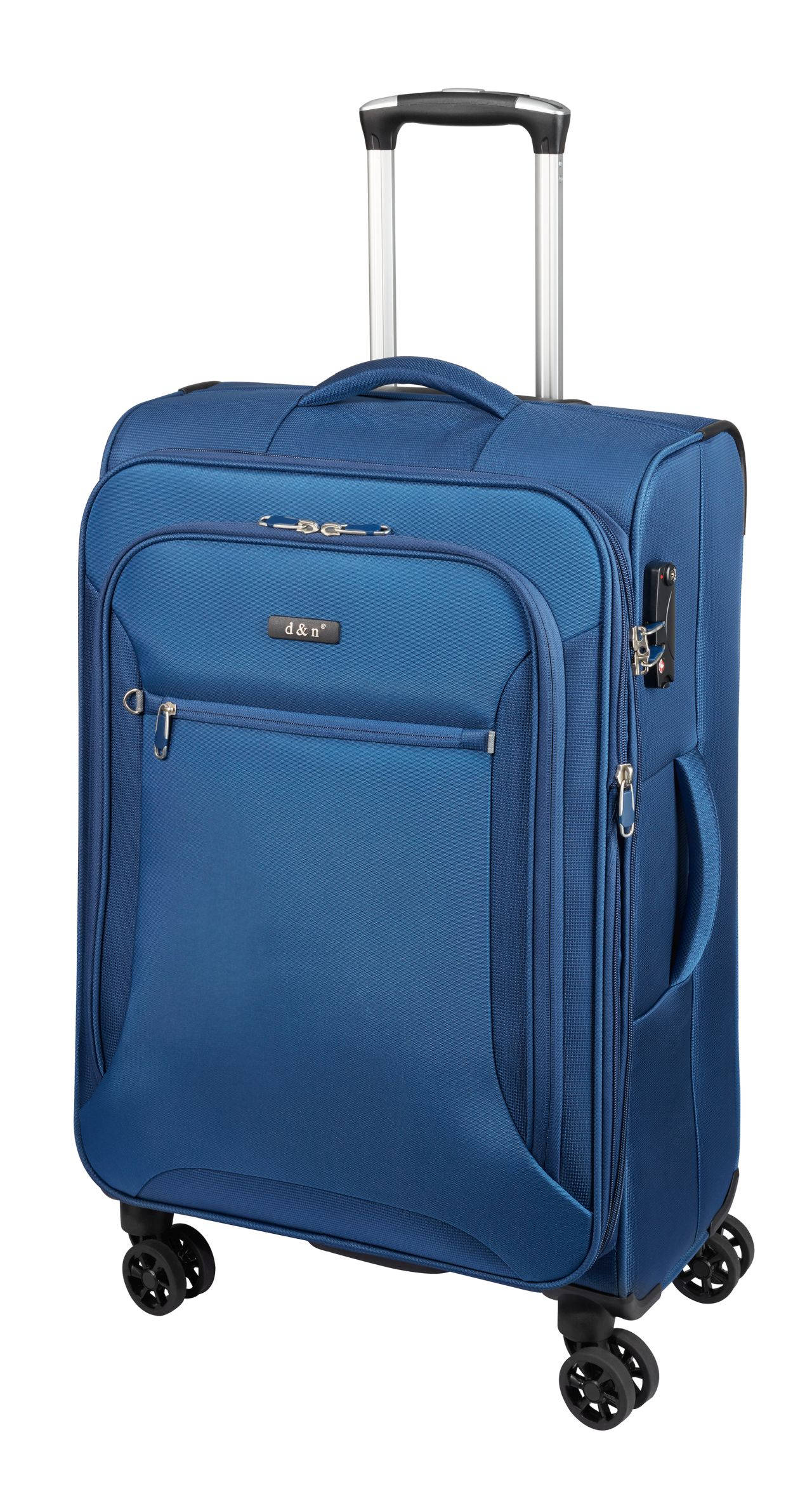 Cestovní kufr d&n M 6464-06 62 L modrá