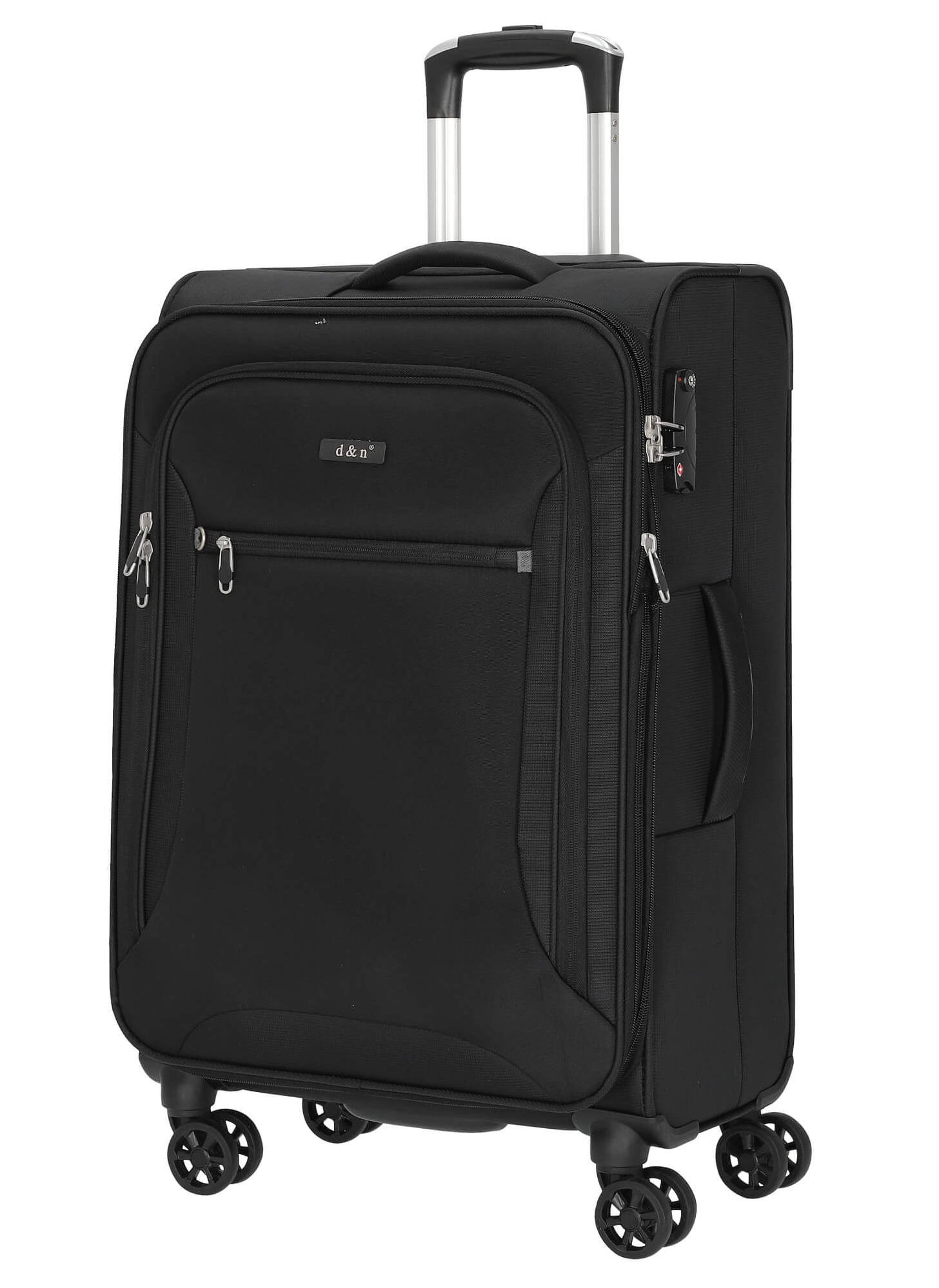 Cestovní kufr d&n M 6464-11 62 L černá
