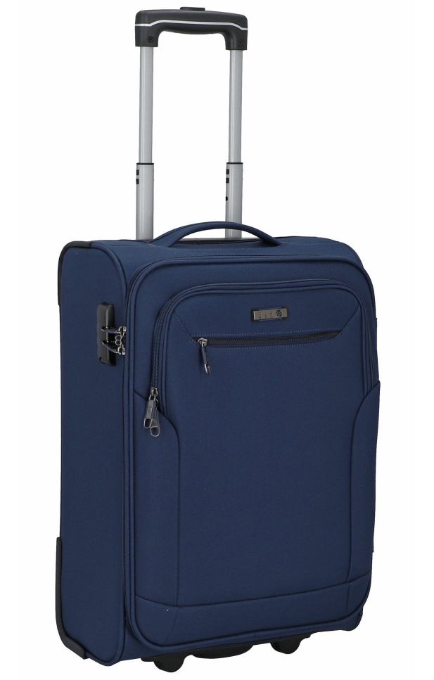 Cestovní kufr d&n 2W S 6850-16 37 L modrá