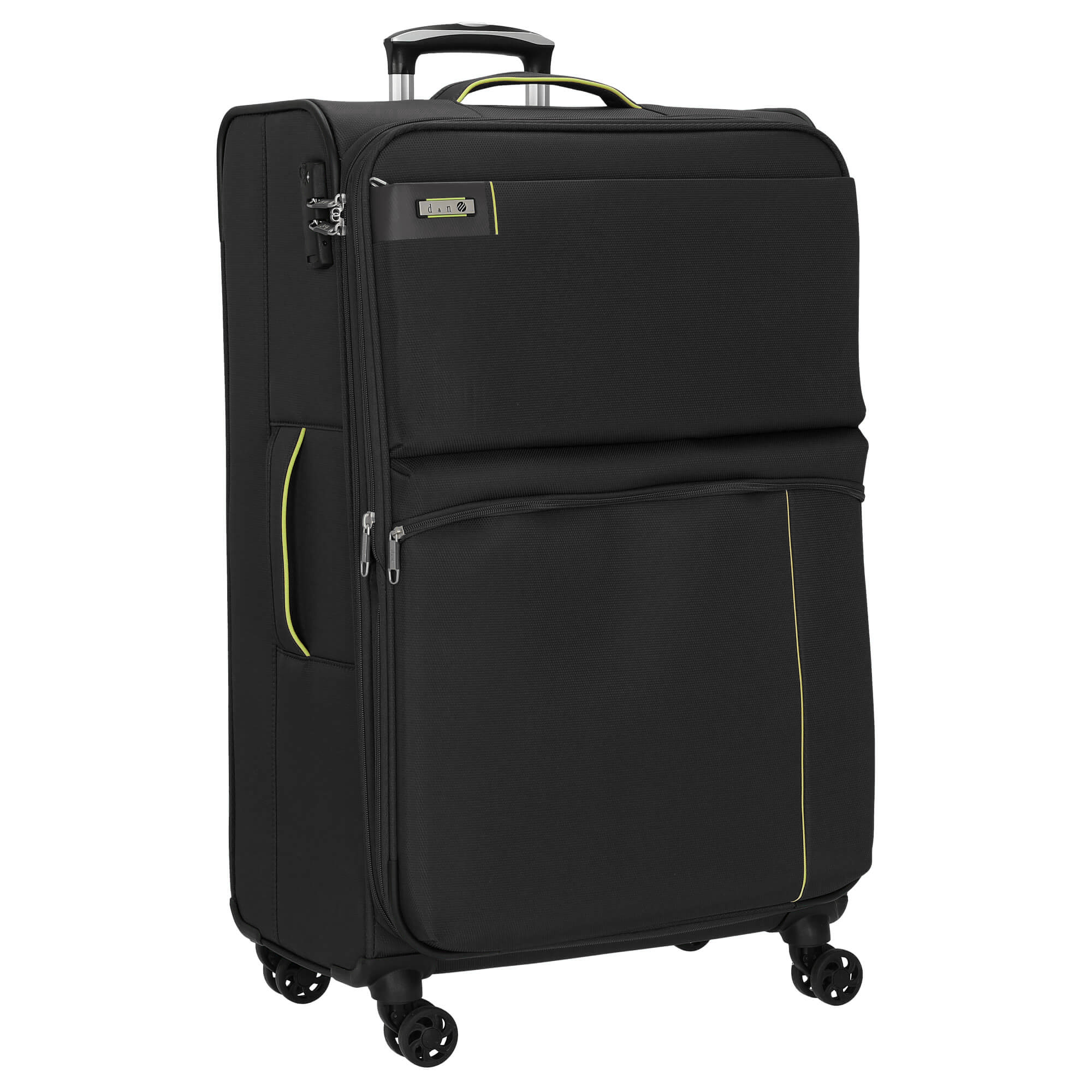 Cestovní kufr d&n 4W L 6774N-01 95 L černá
