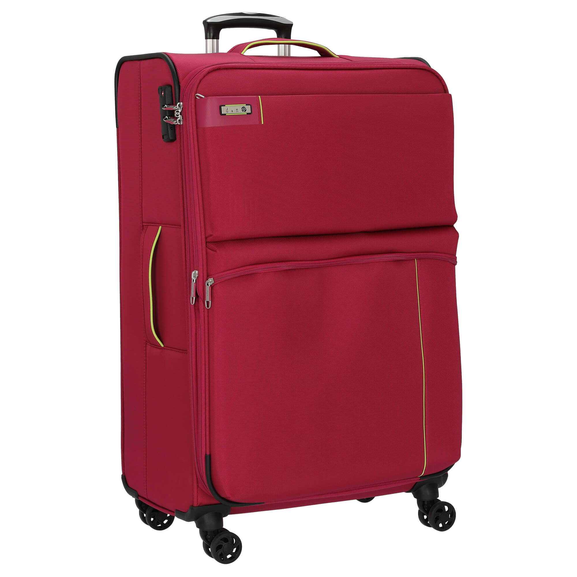 Cestovní kufr d&n 4W L 6774N-04 95 L růžová