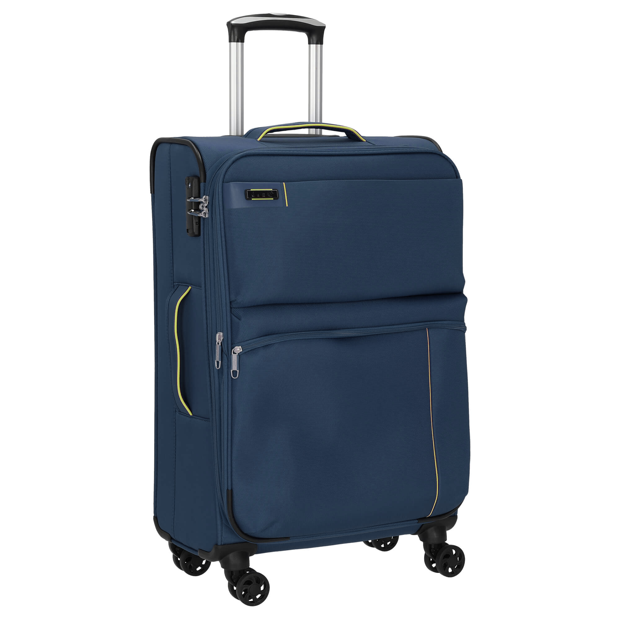 Cestovní kufr d&n 4W L 6774N-06 95 L modrá