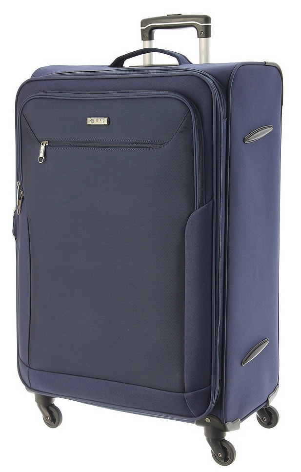 Cestovní kufr d&n 4W L 6874-16 92 L modrá