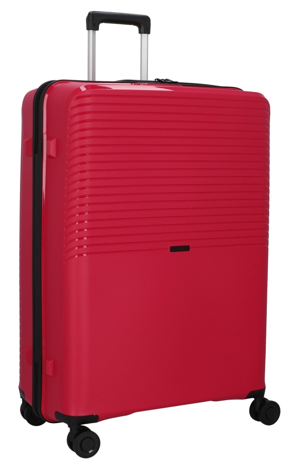 Cestovní kufr d&n 4W L PP 4070-04 100 L růžová