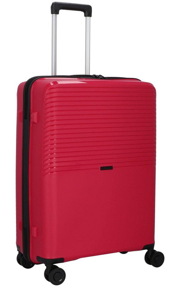Cestovní kufr d&n 4W M PP 4060-04 69 L růžová