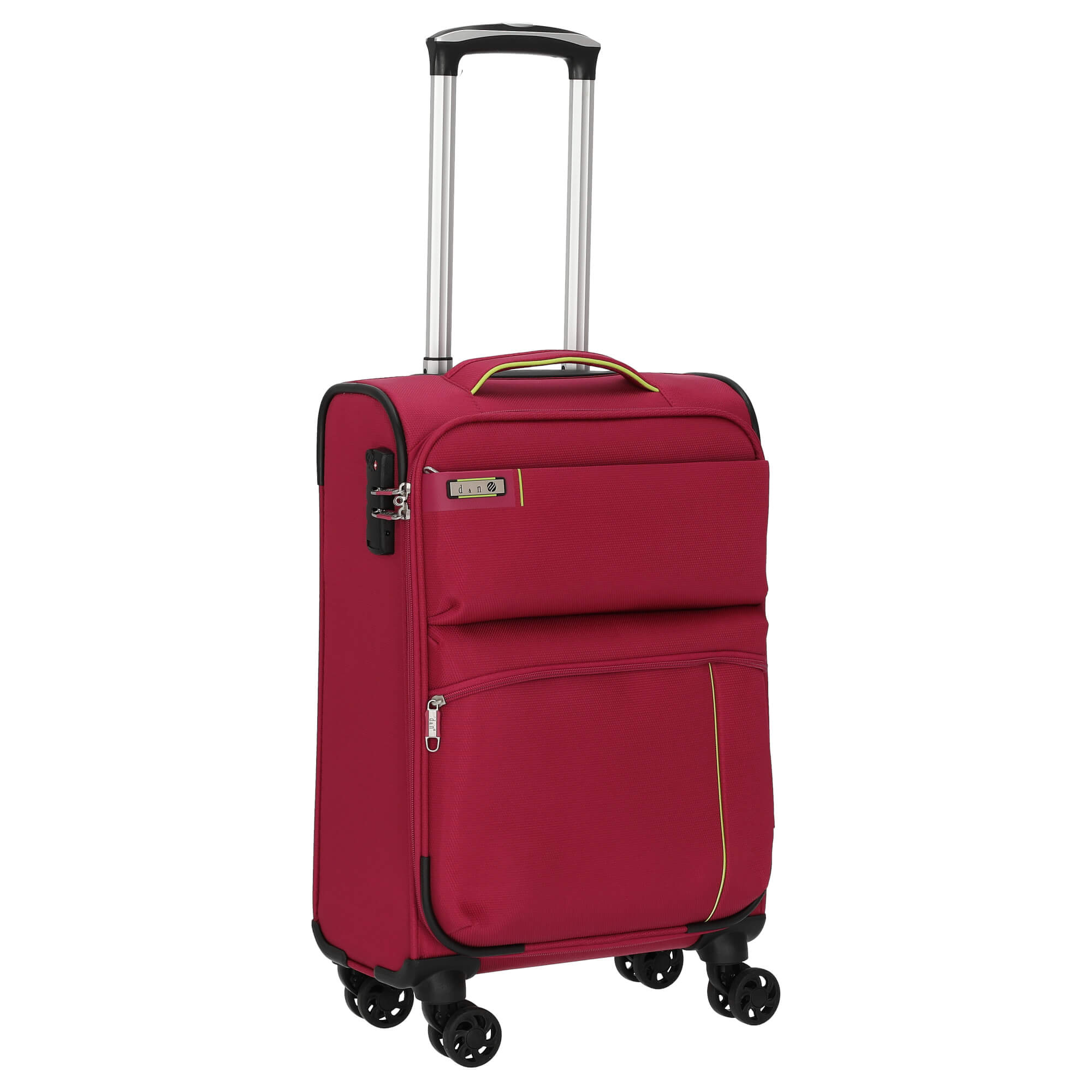Cestovní kufr d&n 4W S 6754N-04 36 L růžová