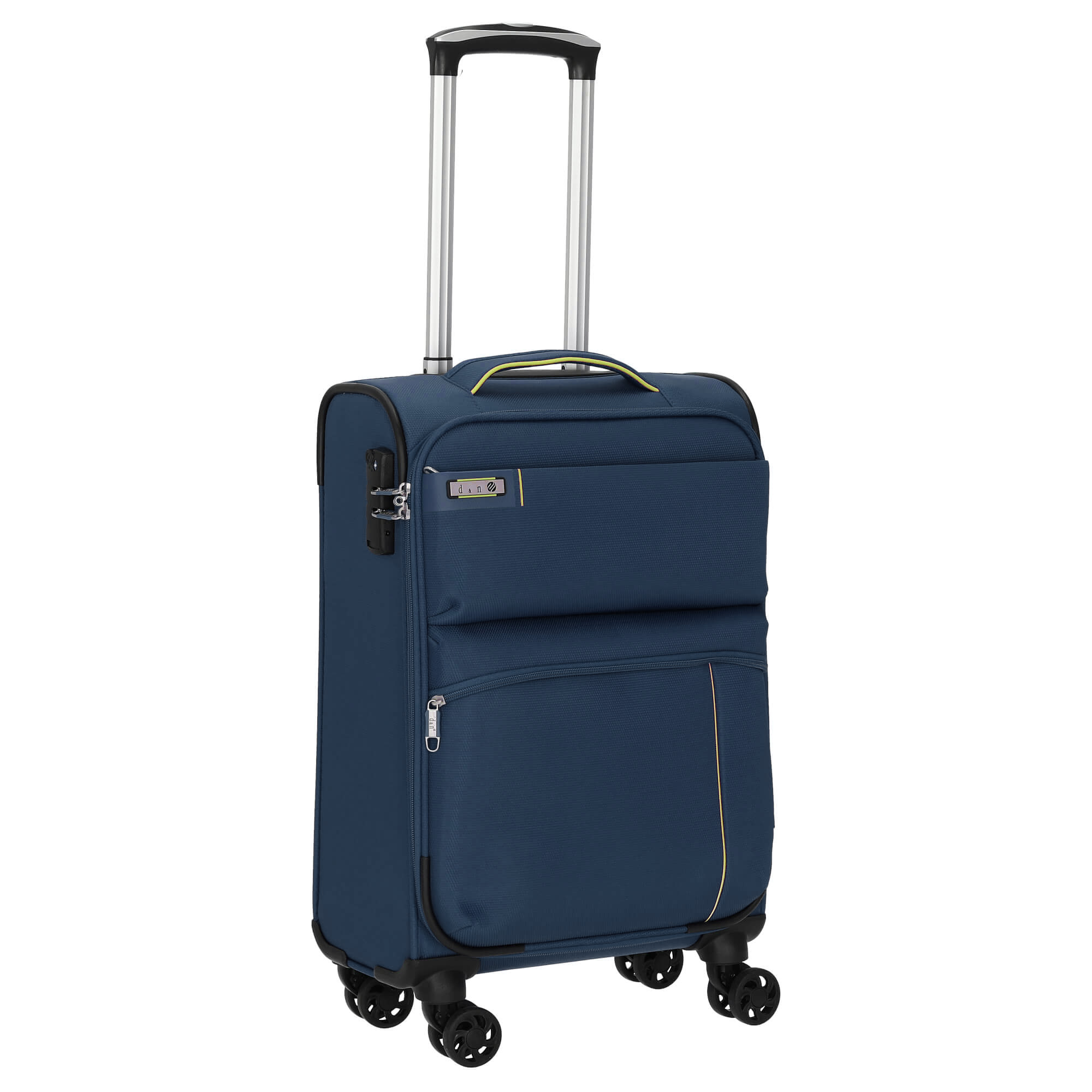 Cestovní kufr d&n 4W S 6754N-06 36 L modrá