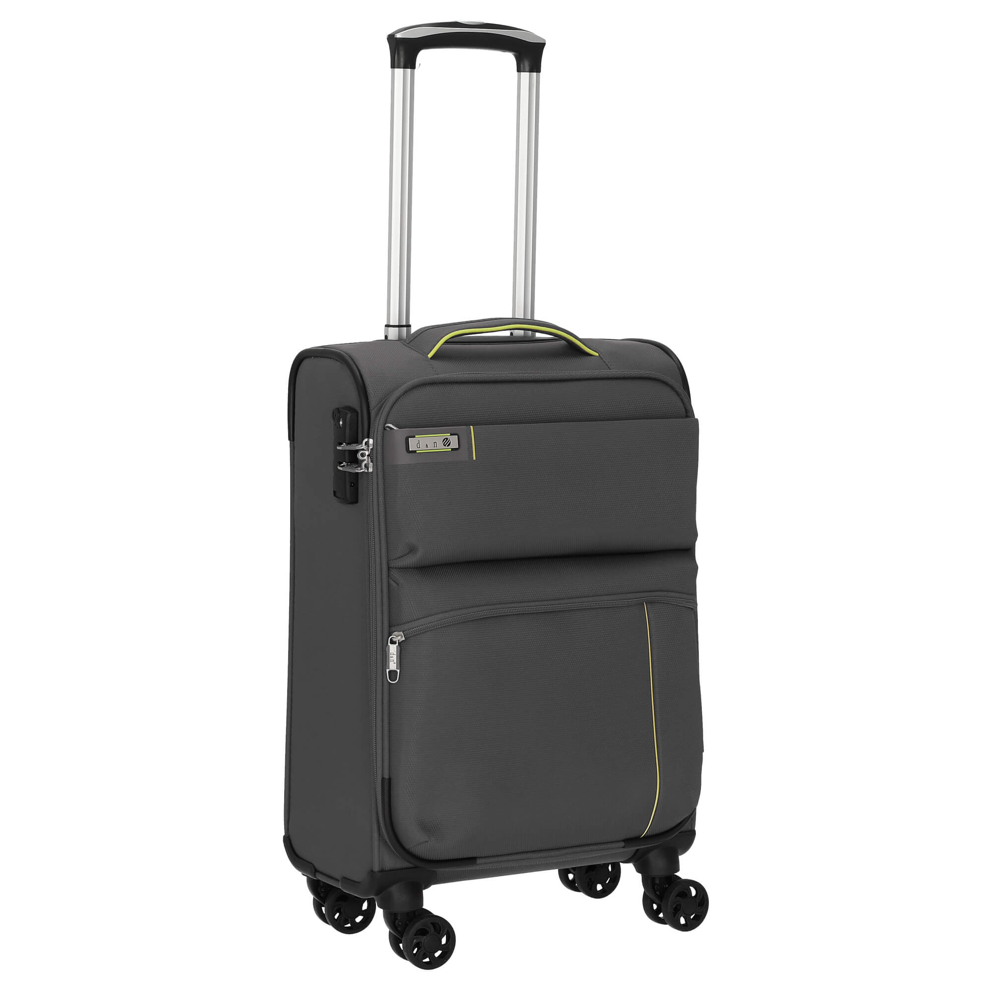 Cestovní kufr d&n 4W S 6754N-13 36 L šedá