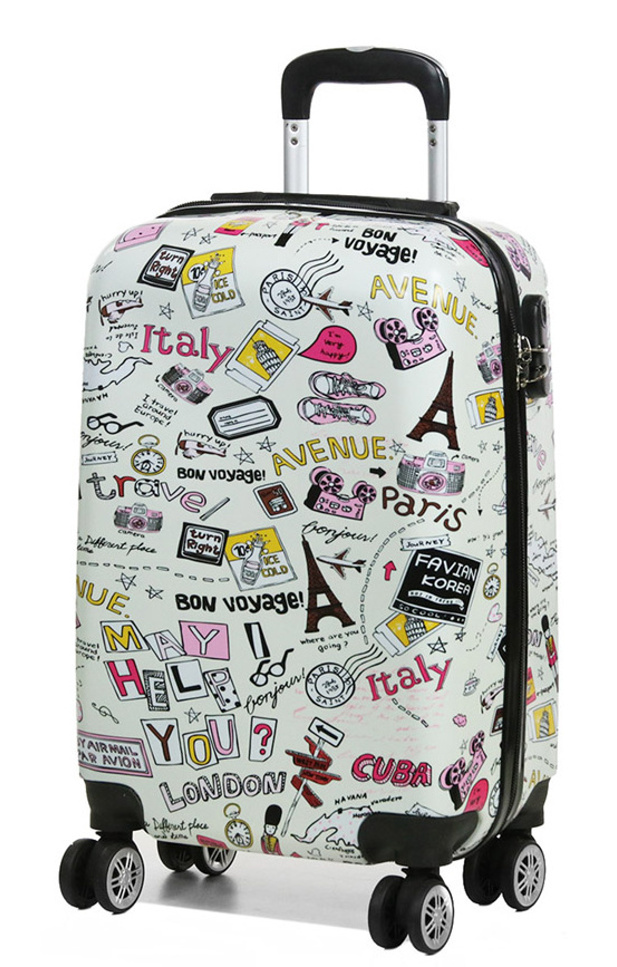 Cestovní kufr MADISSON 4W ABS S 86820G-00 38 L bílá