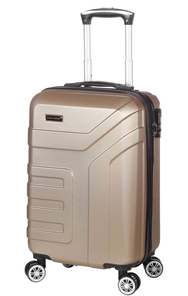 Cestovní kufr MADISSON 4W ABS S S87104-55-28 38 L šampaňská