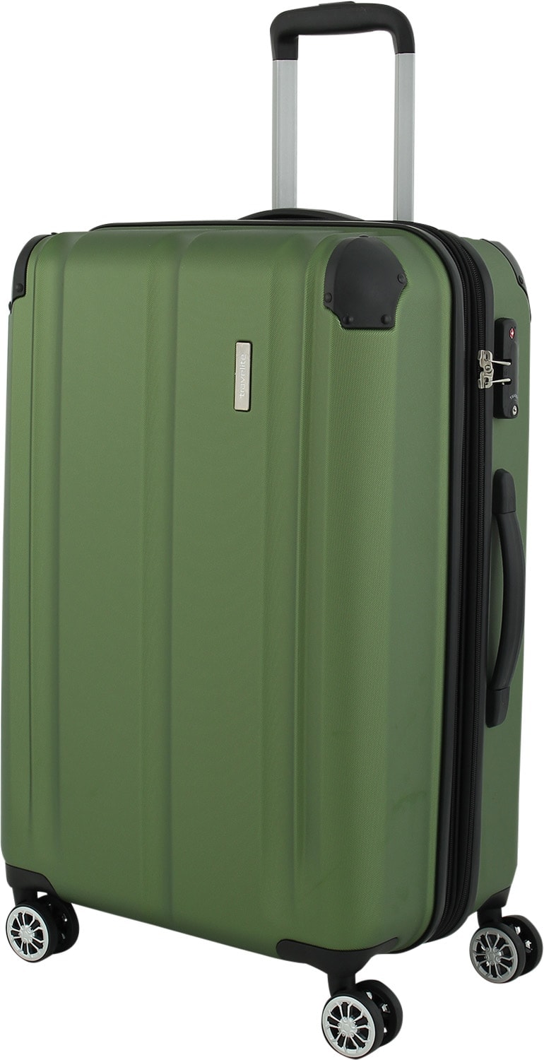 Cestovní kufr Travelite City 4W M 73048-80 78 L zelená