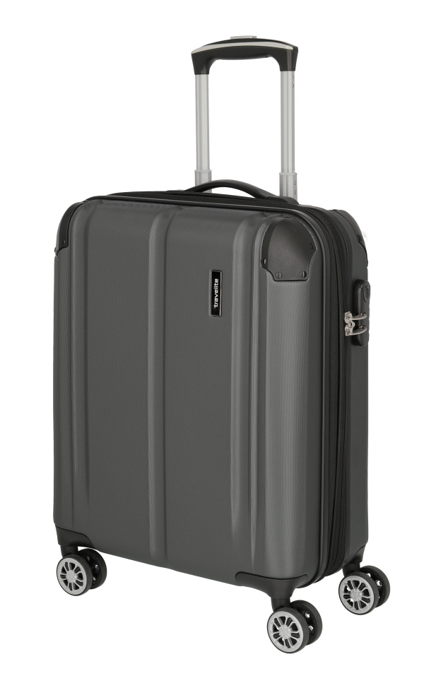 Cestovní kufr Travelite City 4W S rozšiřitelný 73044-04 40 L antracitová
