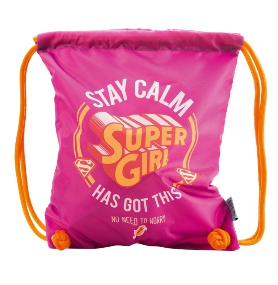 Baagl Sáček na obuv Supergirl - Stay calm A-4451 1,4 L růžová