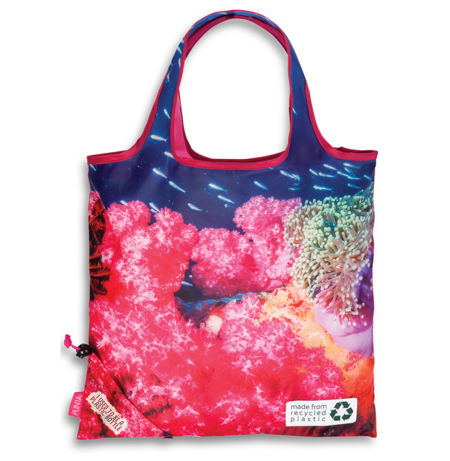 Fabrizio Skládací nákupní taška Punta Green PET 10402-2200 16 L růžová