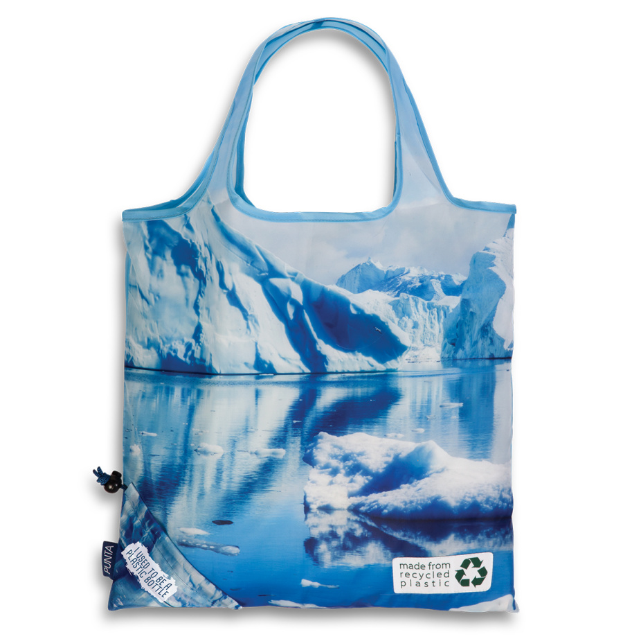 Fabrizio Skládací nákupní taška Punta Green PET 10402-4600 16 L modrá