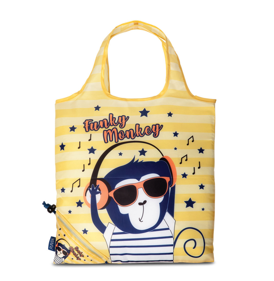 Fabrizio Skládací nákupní taška Punta Monkey 10389-0900 16 L Žlutá