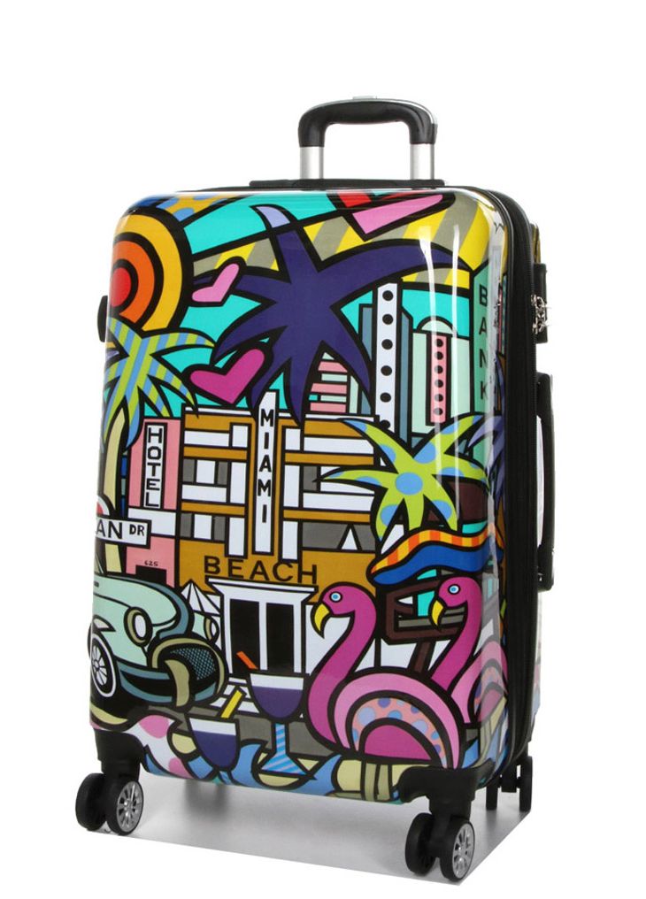 Cestovní kufr MADISSON 4W ABS M 96820K-60-00 66 L vícebarevná