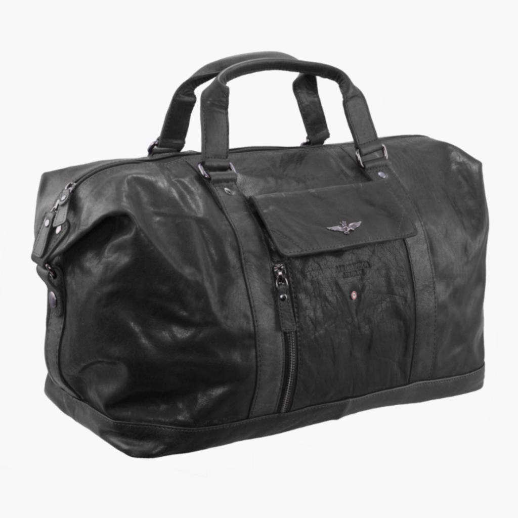 Cestovní taška Aeronautica Militare Vintage AM-306-01 26 L černá