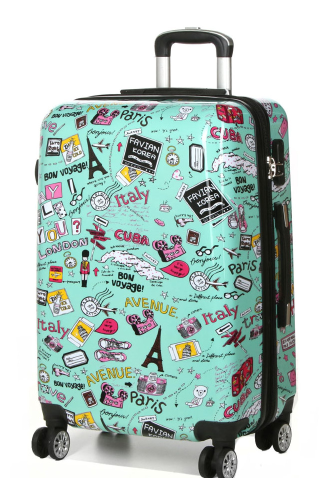 Cestovní kufr MADISSON 4W ABS M 86820G-60-05 66 L tyrkysová