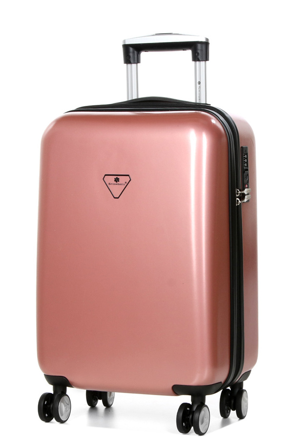 Cestovní kufr Snowball 4W S stickers 03801-55-25 35 L růžová