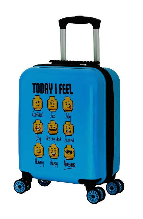 LEGO Luggage PLAY DATE 16\" - LEGO minifigures, TODAY I FEEL 20160-1973