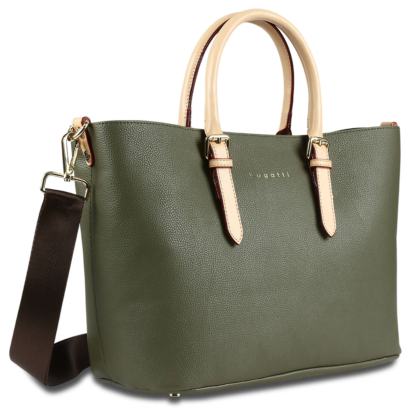 Dámská kabelka Bugatti ELLA Shopper M 493624-84 15 L zelená