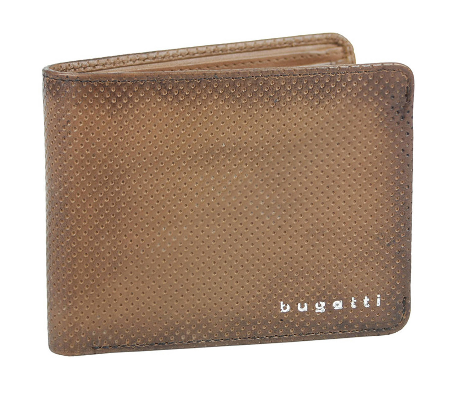 Pánská peněženka Bugatti Perfo flap S 493970-02 hnědá