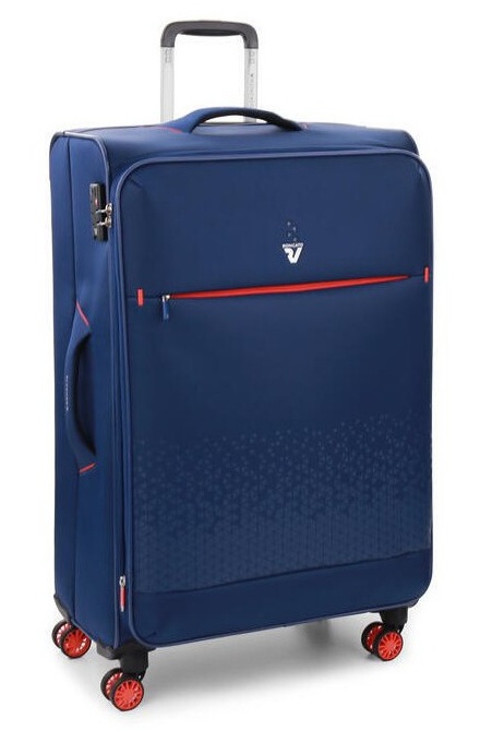 Cestovní kufr Roncato Crosslite 4W L 414871-03 98 L modrá
