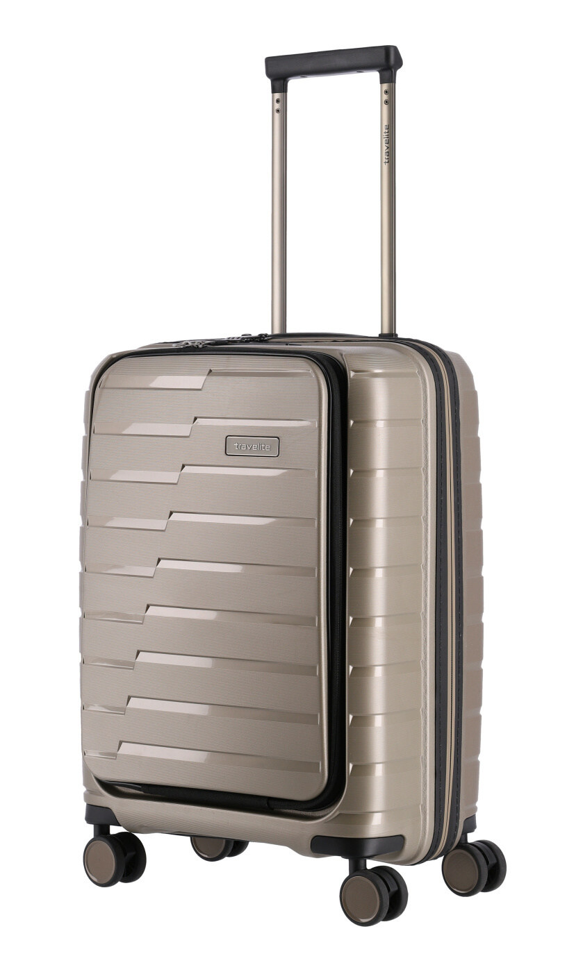 Cestovní kufr Travelite AIR BASE 4W S kapsa 75346-40 43 L šampaňská
